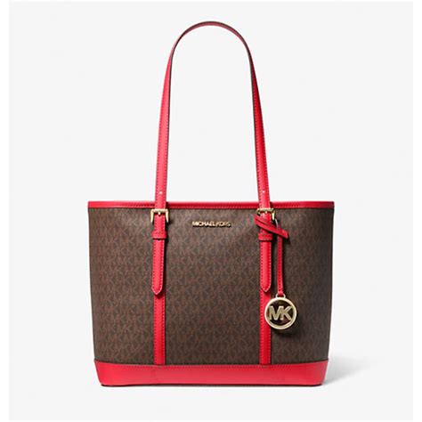 michael kors jet set sangria tote walmart|Michael Kors Womens Jet Set Medium Carryall Tote (Dark .